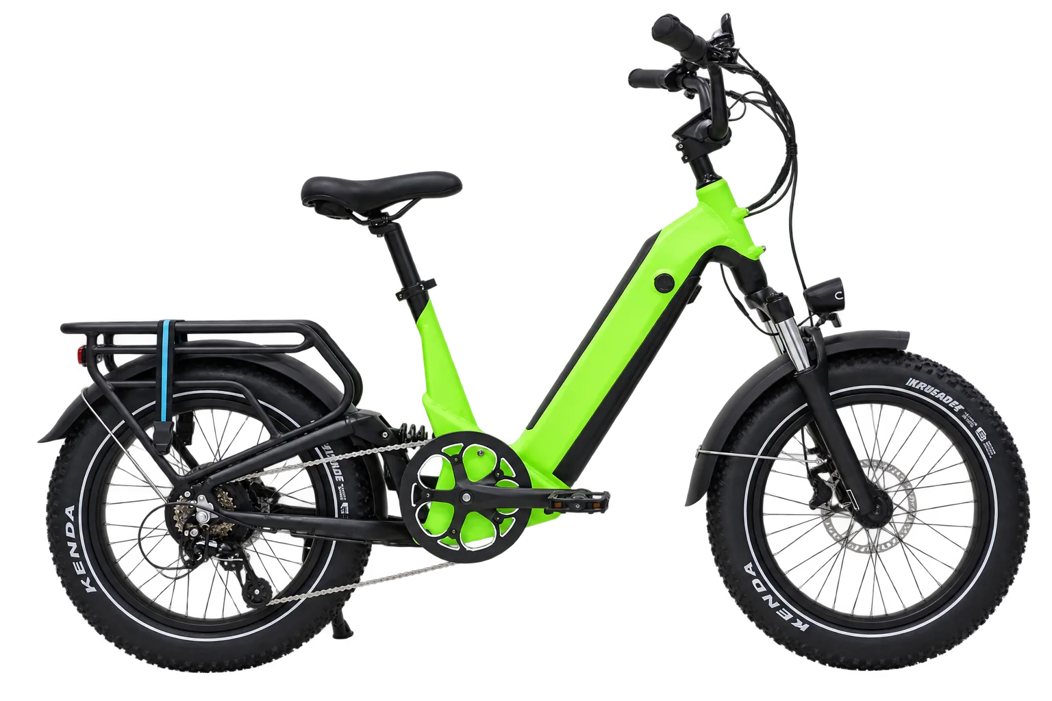 Green EB228S full-suspension electric fat-tire bike